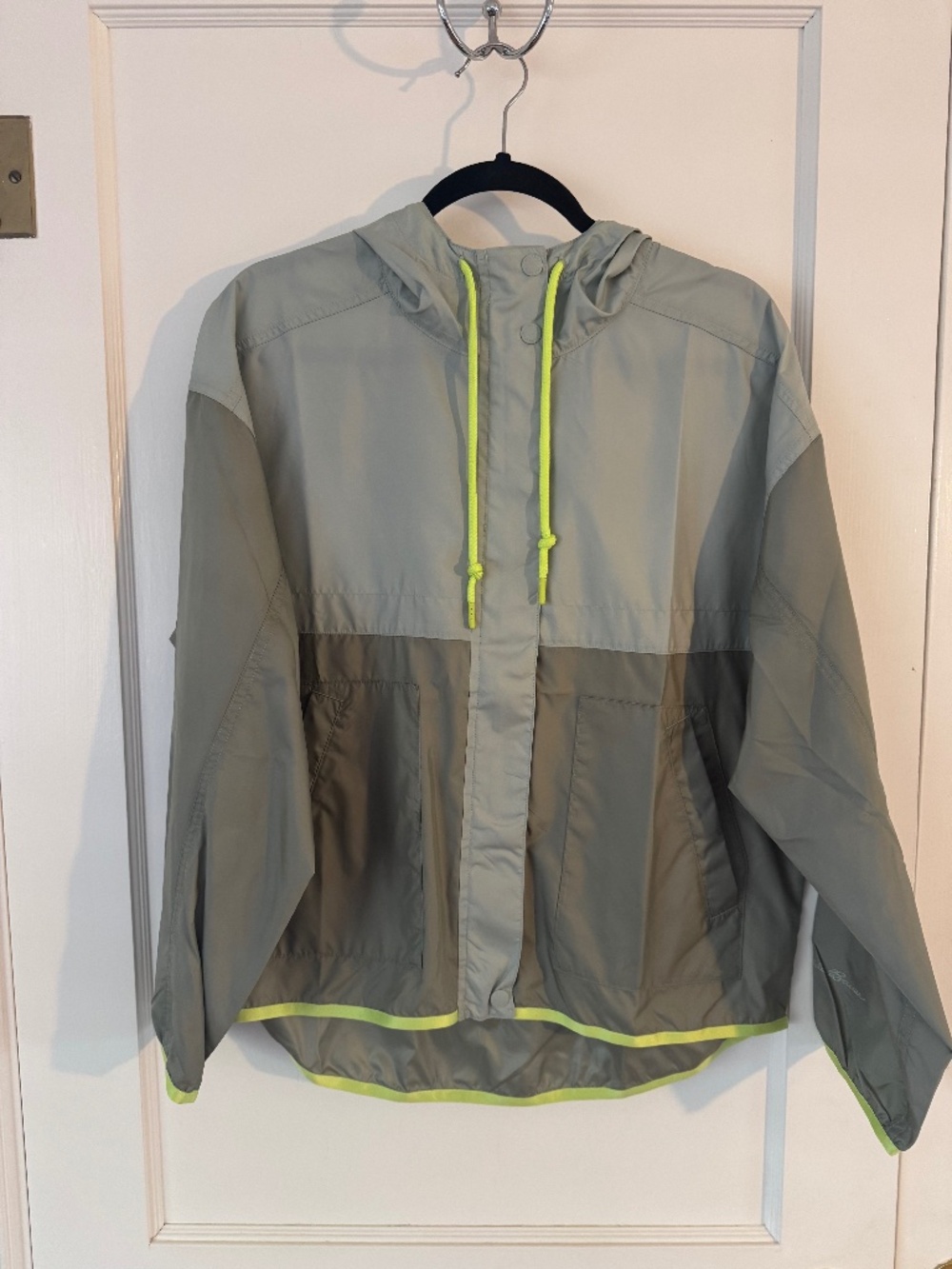 Eddie Bauer Green Windbreaker Zip-up Jacket, Size S